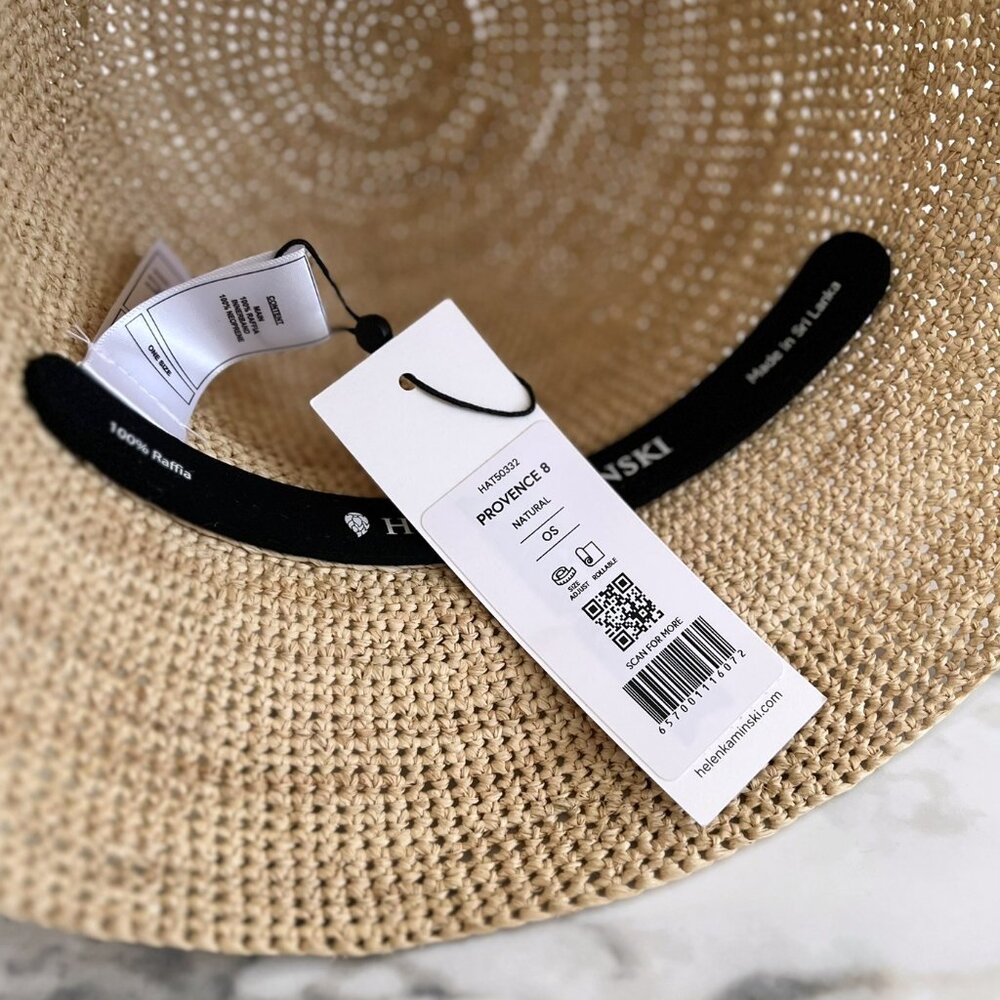 NWT - Helen Kaminski Provence 8 Raffia Hat - Natural👒 - Picture 8 of 10
